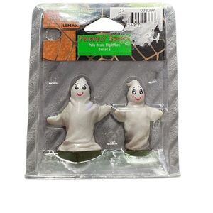 Vintage Lemax Spooky Town 2 Friendly Ghosts #02433 Halloween Village Year 2000